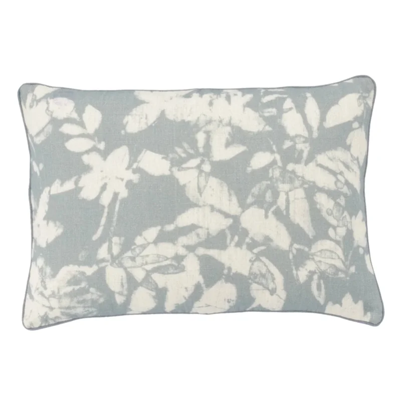 Helen Decorative Pillow, Pewter Blue, Lumbar, 16" x 24"
