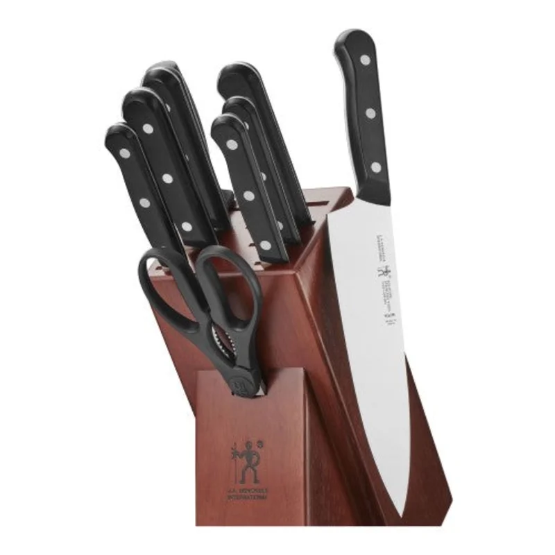 Henckels Solution 10pc Rubberwood Knife Block Set