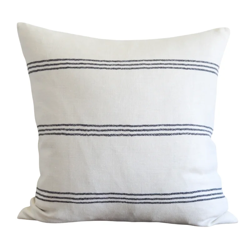 Henry Pillow Light, Charcoal, 22" x 22"