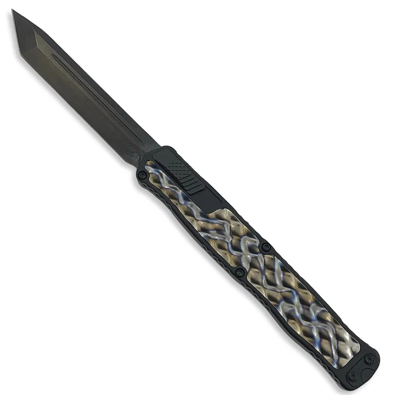 Heretic H019-6A-FTI - Cleric 2 Tanto DLC Flamed Titanium Inlay