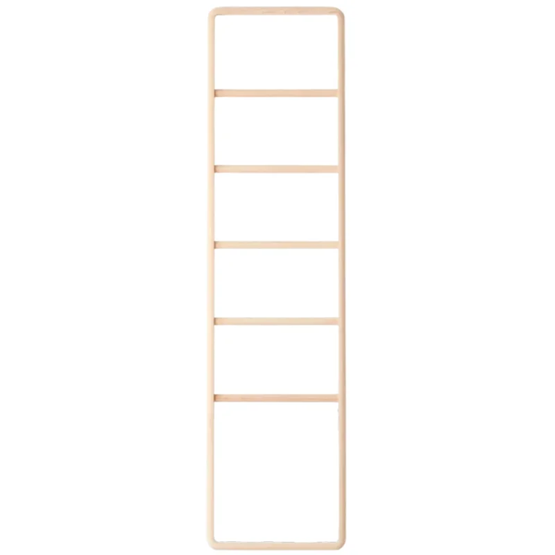 Hinoki Wood Ladder, 70.8"H x 18"W x 1.5"D
