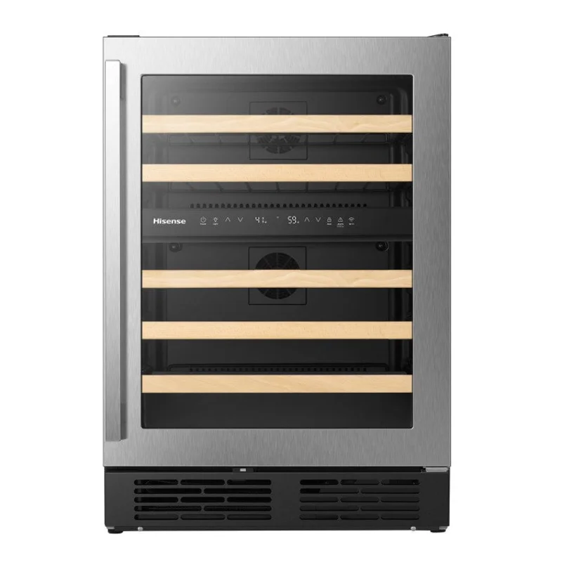 Hisense - 23.4 Inch 4.9 cu. ft Wine Fridge Refrigerator in Black - HWD046N6SS Black