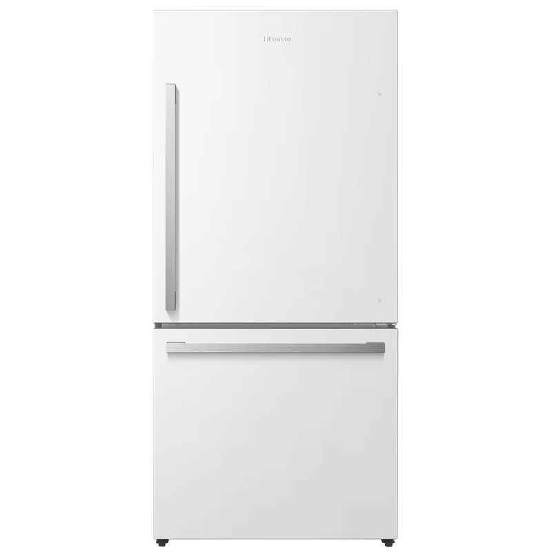 Hisense - 31.1 Inch 17 cu. ft Bottom Mount Refrigerator in White - RB17A2CWE White