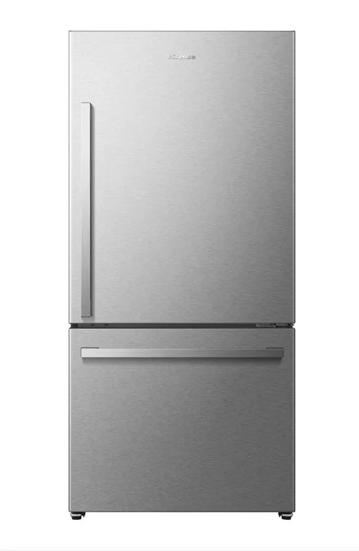 Hisense - 31.3 Inch 22.3 cu. ft Bottom Mount Refrigerator in Titanium - RB22A2FSE Titanium