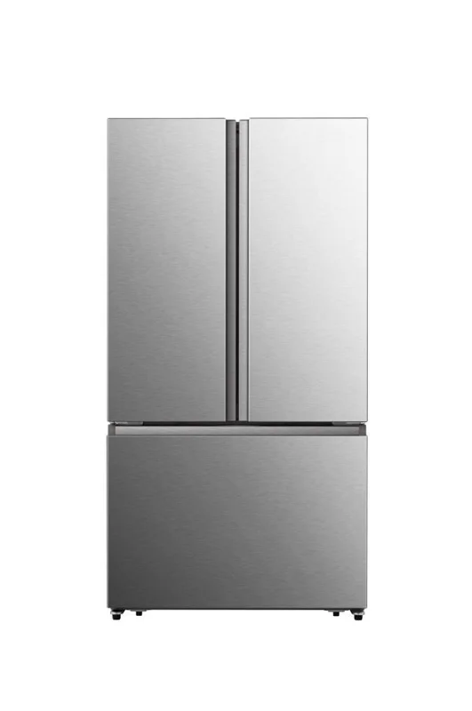 Hisense - 35.98 Inch 18.8 cu. ft French Door Refrigerator in Stainless - RF266C3FSE Stainless