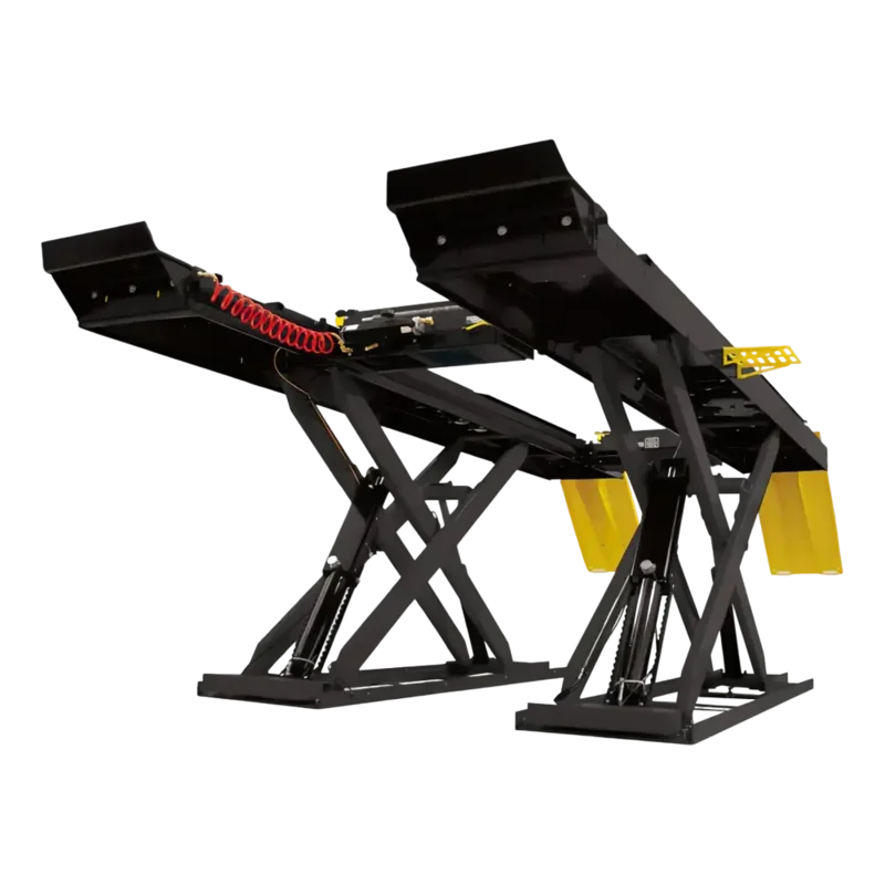 Hofmann 14K Scissor Alignment Lift w/ 2-Rolling Jacks, SS Turntable