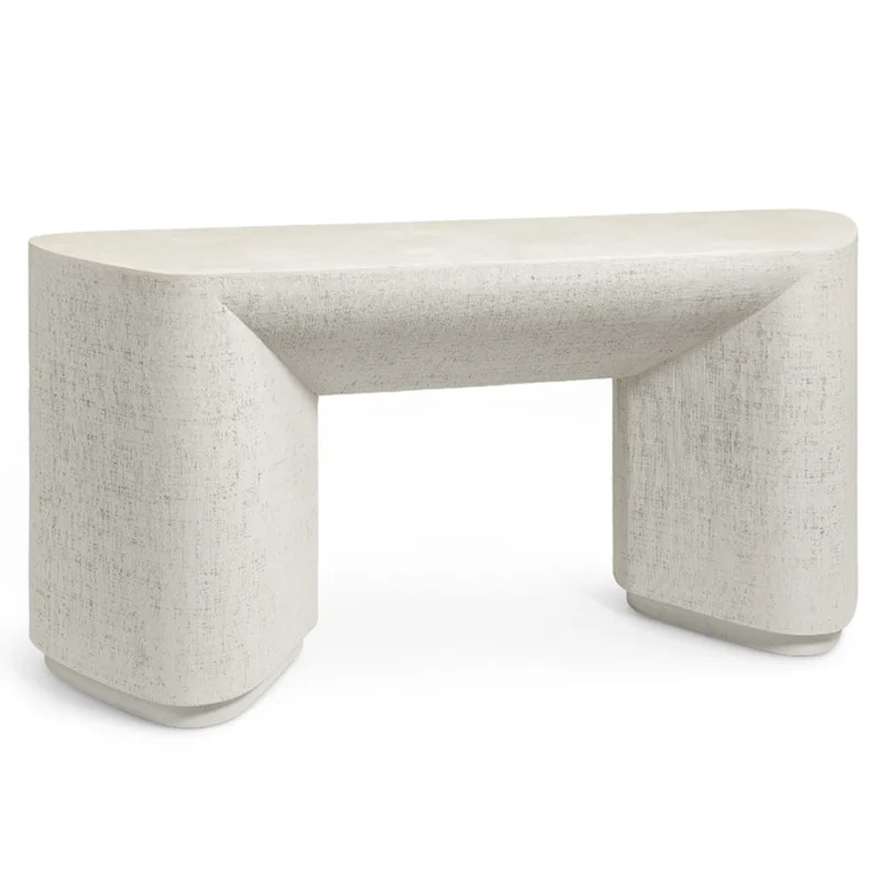 Holland Outdoor Console Table, White, 64"W x 18"D