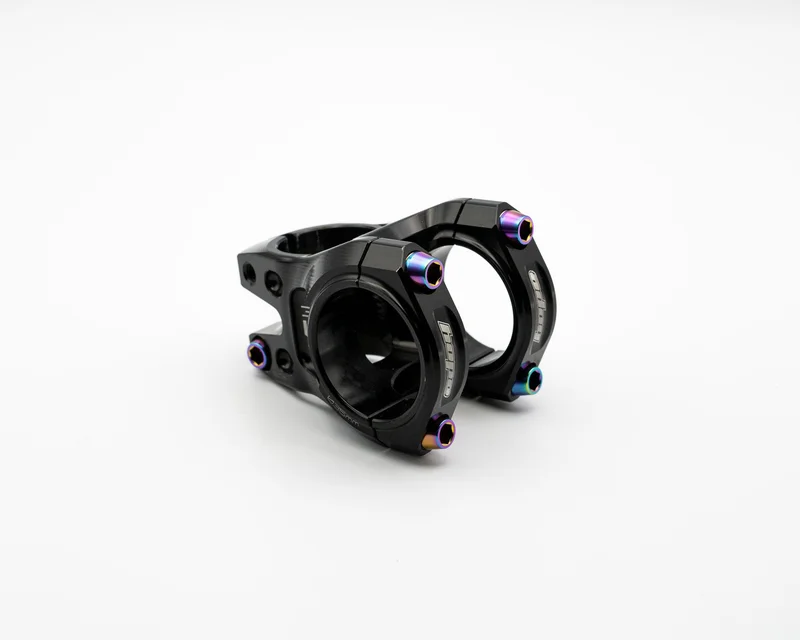 Hope Gravity Stem Kit - Tapered Heads - Titanium Rainbow Oil Slick
