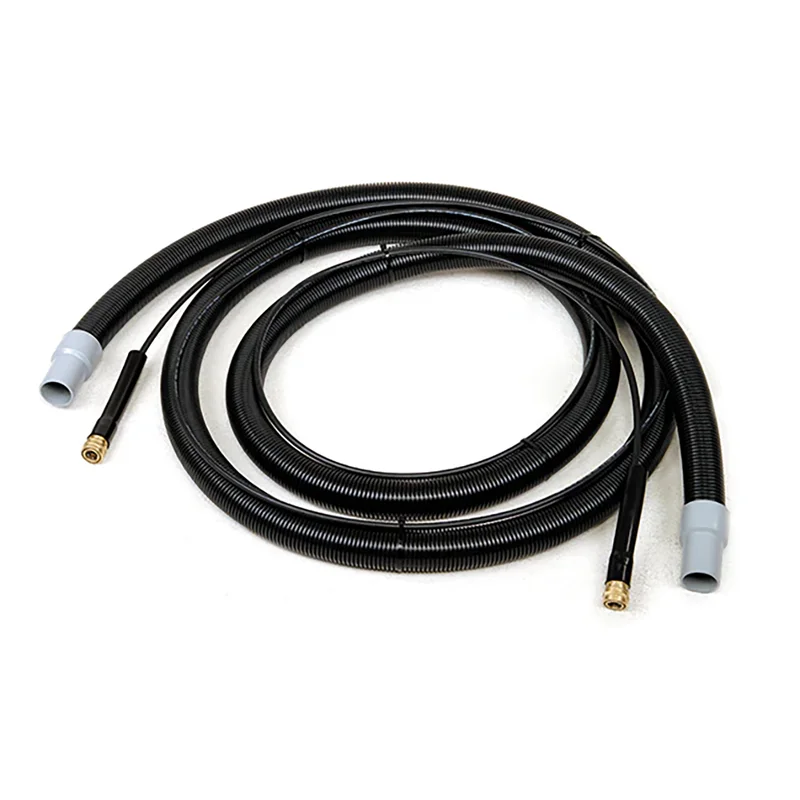 Hose : 15 Foot Vacuum Hose And Solution Hose , 1.5 In Cuffs, 1/4 In Npt Female Connectors