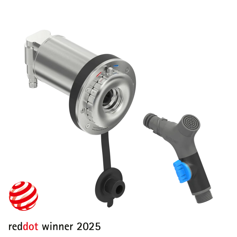 Hot+Cold Hydrant with 1/2" PEX Expansion 90 Elbow Inlet