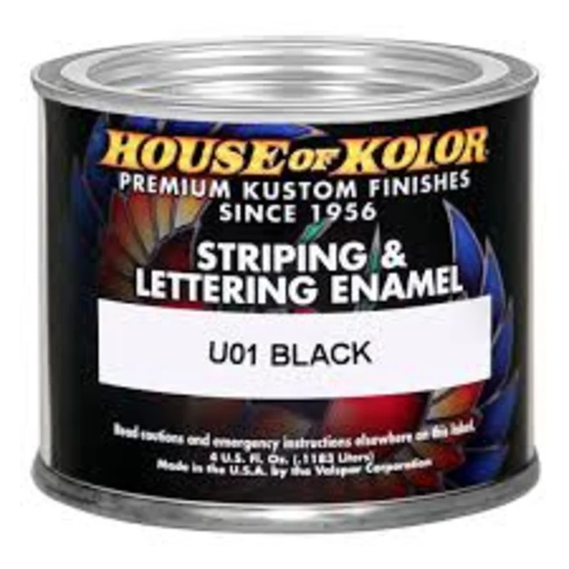 HOUSE OF KOLOR BLACK STRIPING ENAMEL - 4oz. - U01.B06