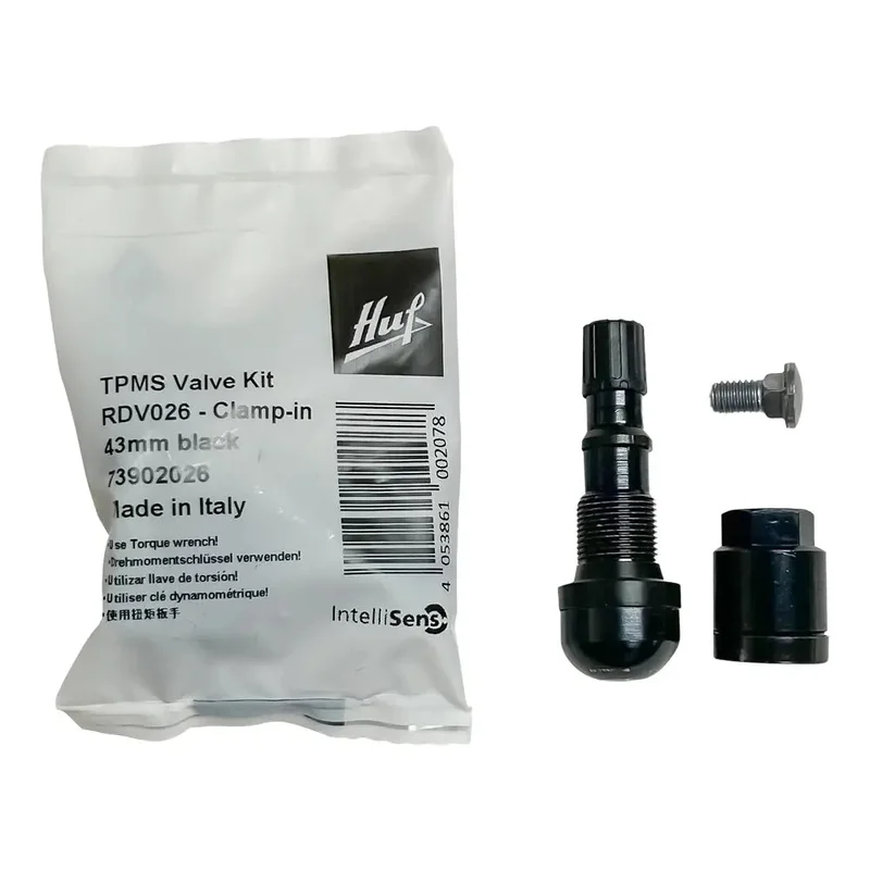 HUF RDV026 Black TPMS Clamp-In Valve Kit, 43mm