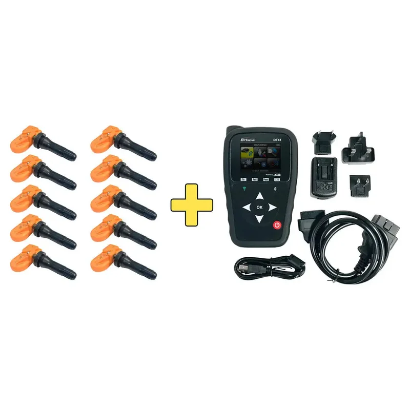 HUF TPMS DT41 Tool & 10 Dual-Band Sensors Bundle