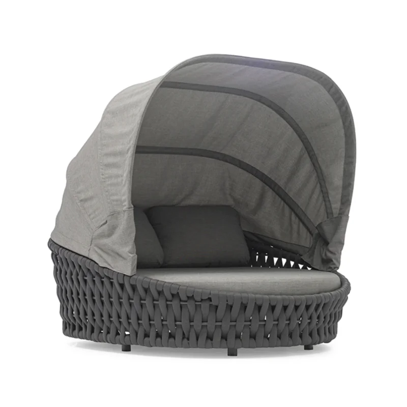 Hug Anthracite Max Rope Daybed with Canopy, Grey