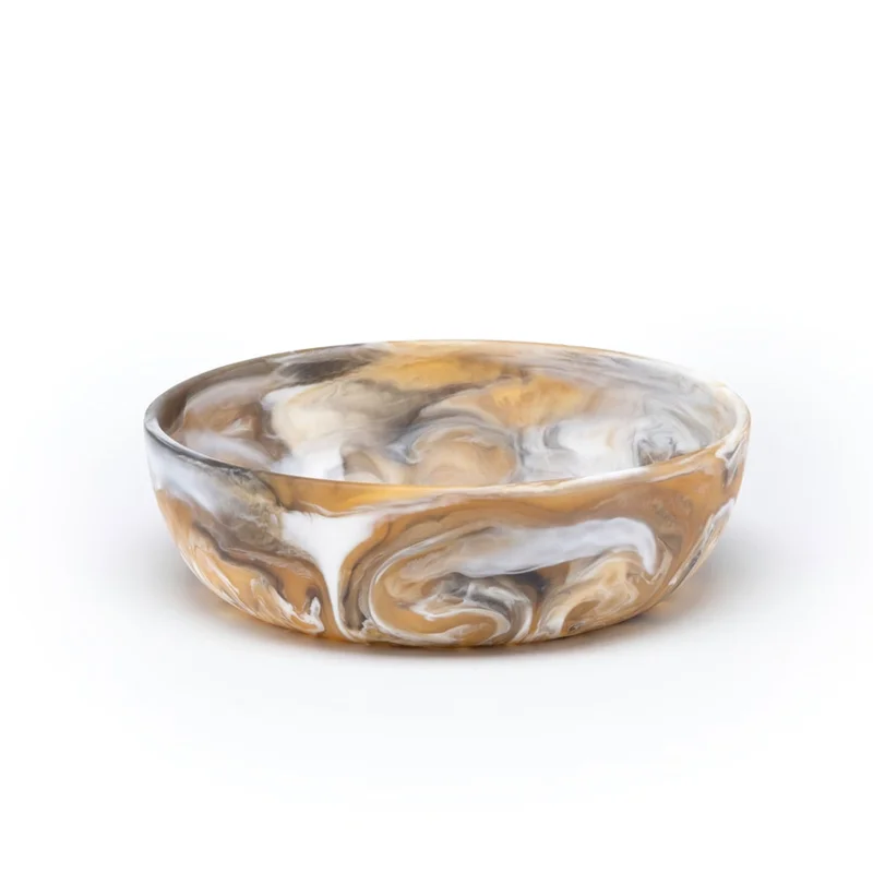 Hugo Serving Bowl - Black/Tan Swirled, 10"Dia