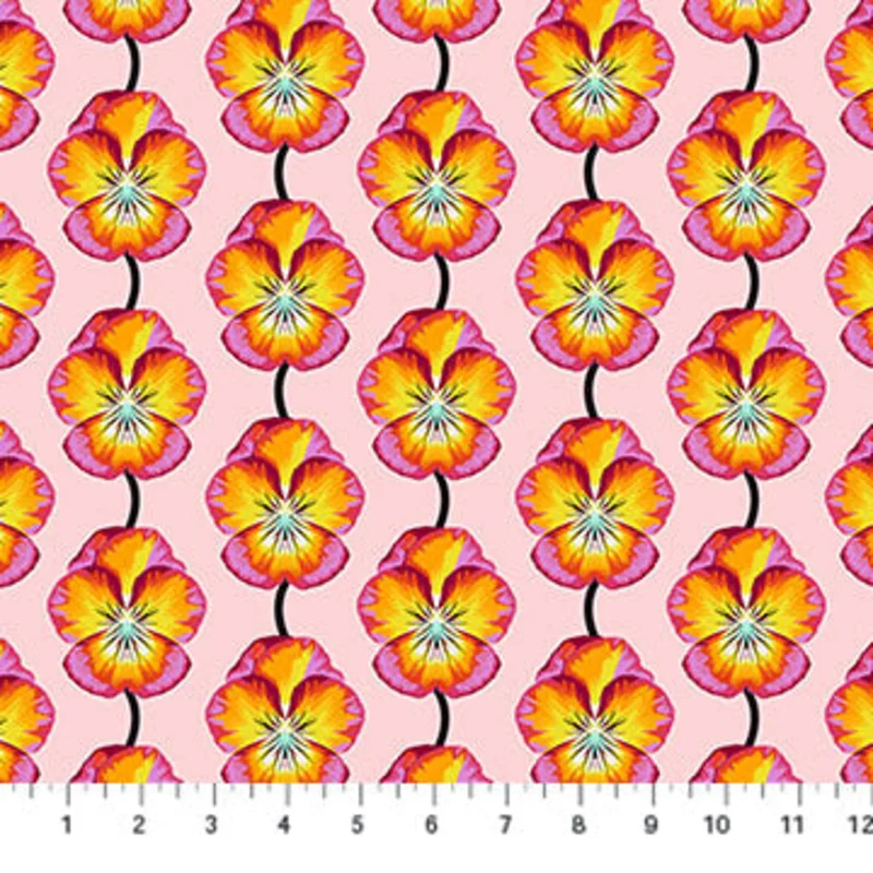 ICONIC: Pansy-Flame (1/4 Yard)
