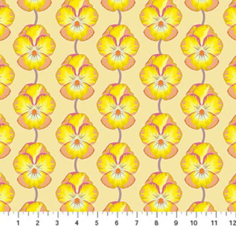 ICONIC: Pansy-Muted (1/4 Yard)