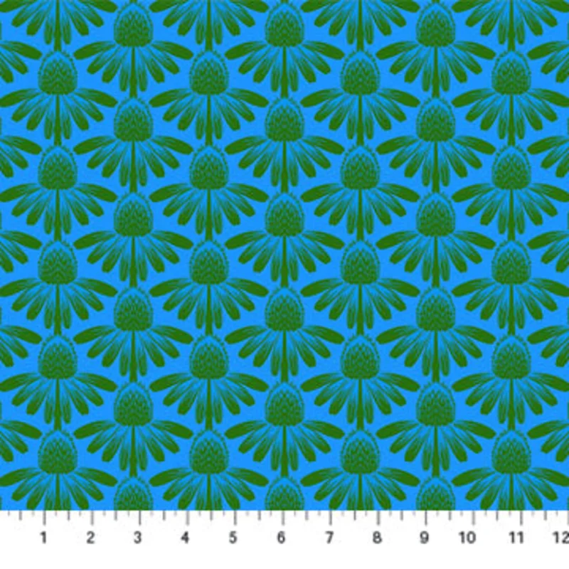 INDELIBLE: Coneflower-Pool (1/4 Yard)