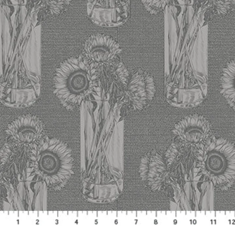 INDELIBLE: Sunflowers-Flash (1/4 Yard)