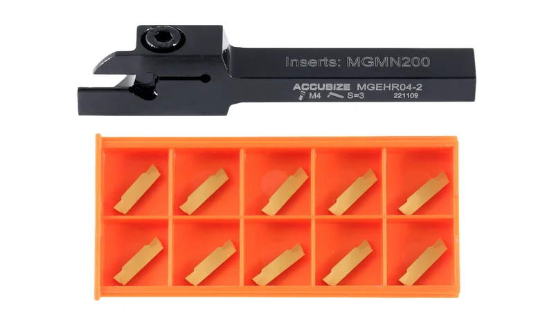 Indexable Cut-off Tool Holders with Carbide Inserts for Steel or Aluminum