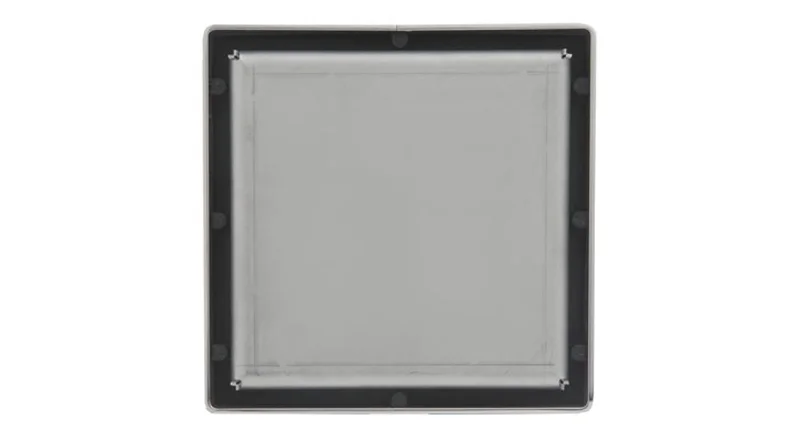 Infinity Drain - 4" x 4" Square Center Drain - LSD 4 Solid Pro Series Drain (Complete Kit)