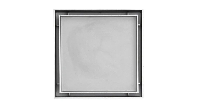 Infinity Drain - 4" x 4" Square Center Drain - TD 4 Tile Series Drain (Complete Kit)