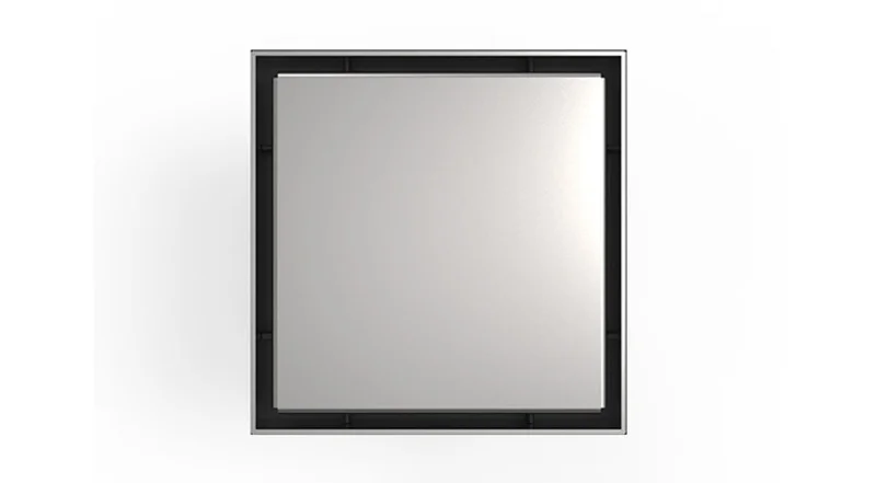 Infinity Drain - 5" x 5" Square Center Drain - LSD 5 Solid Pro Series Drain (Complete Kit)