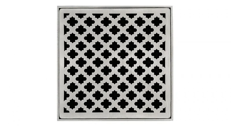 Infinity Drain - 5" x 5" Square Center Drain - MD 5 Moor Series Drain (Complete Kit)