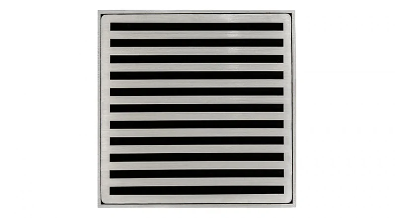 Infinity Drain - 5" x 5" Square Center Drain - ND 5 Lines Series Drain (Complete Kit)