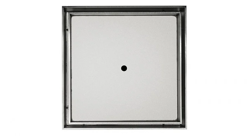 Infinity Drain - 5" x 5" Square Center Drain - TD 5 Tile Series Drain (Complete Kit)