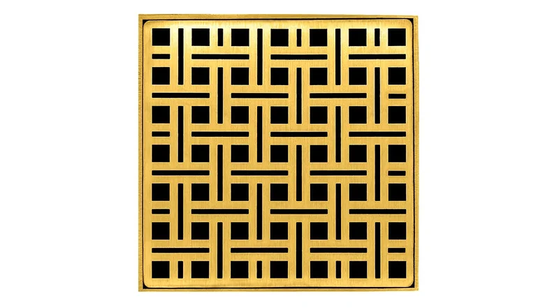 Infinity Drain - 5" x 5" Square Center Drain - VD 5 High Flow Weave Series Drain (Complete Kit)