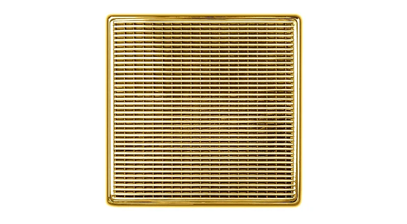 Infinity Drain - 5" x 5" Square Center Drain - WD 5 High Flow Wedge Wire Series Drain (Complete Kit)