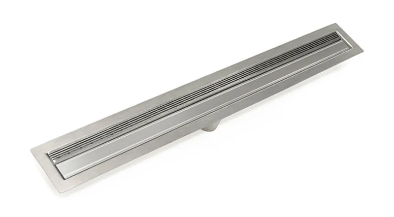 Infinity Drain - Fixed Flange Stainless Channel - FFAS 38 Solid Linear Drain
