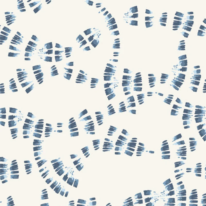 InkPerfect: Indigo Edition- Echoes of Indigo in Line (1/4 Yard)n Blend