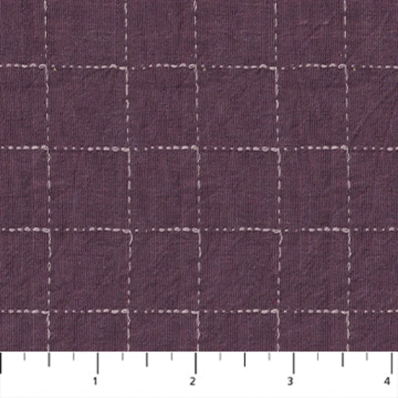 INTERVALS: Large Check-Purple (1/4 Yard)