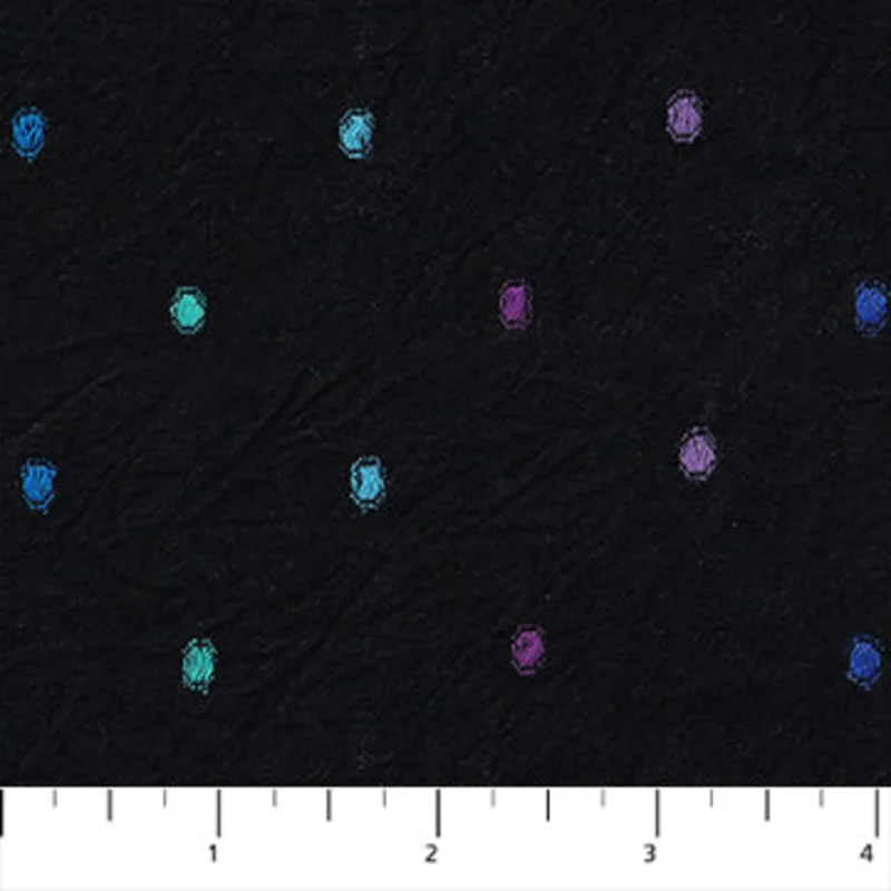 INTERVALS: Large Dots-Black (1/4 Yard)