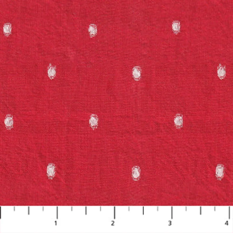 INTERVALS: Large Dots-Tomato (1/4 Yard)