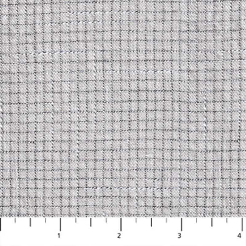 INTERVALS: Small Check-Eggshell (1/4 Yard)