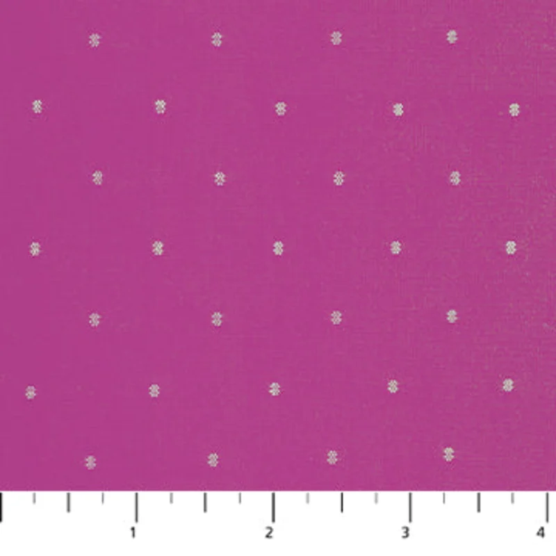 INTERVALS: Small Dots-Magenta (1/4 Yard)