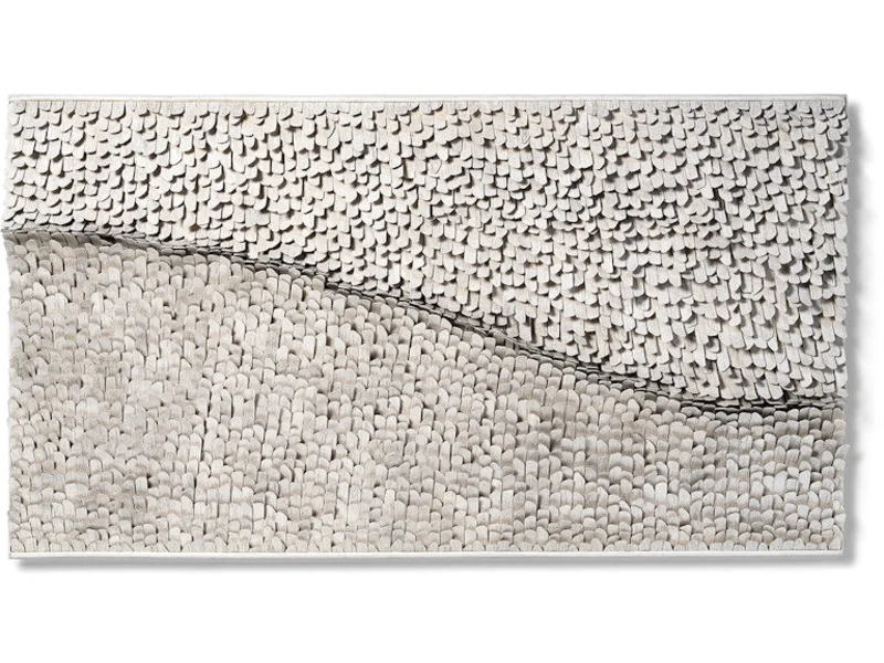 Iona Rattan Wall Decor, Whitewash, 72"W x 40"H