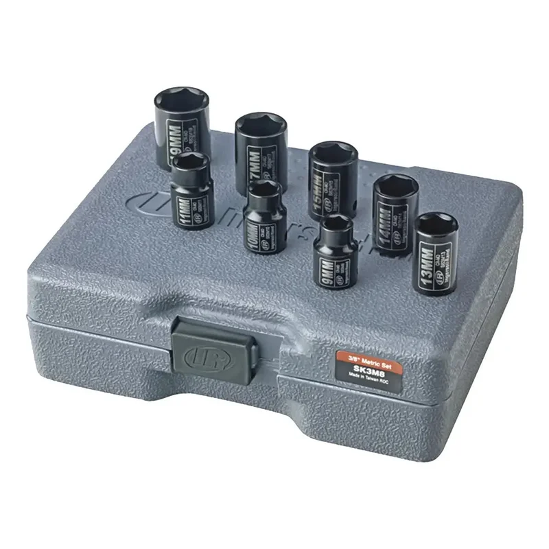IR 3/8" Dr Metric Impact Socket Set w/ Plastic Case (8 pcs) - SK3MB