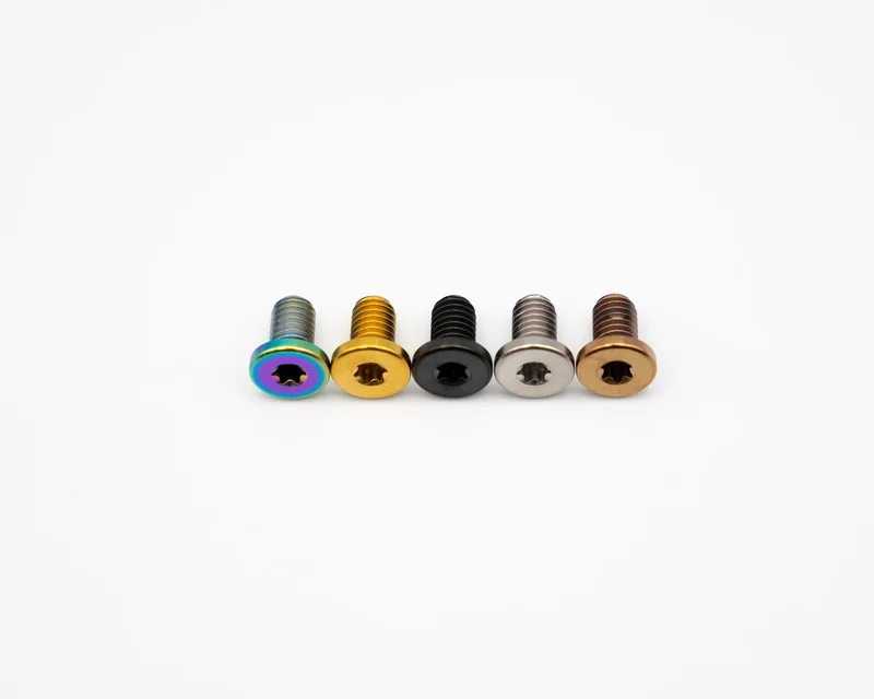 ISCG Flush Mount Titanium Bolt - M6x10 (Short) Rainbow Oil Slick