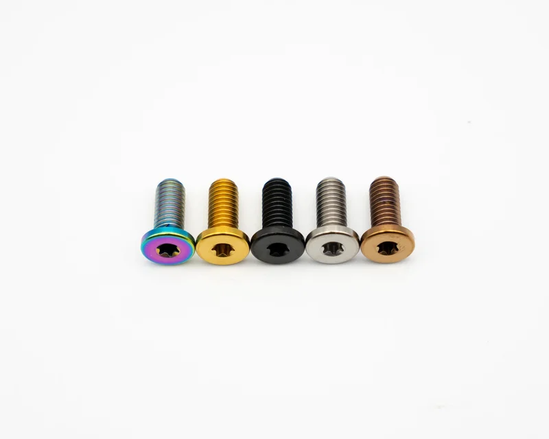 ISCG Flush Mount Titanium Bolt - M6x14 (Standard) Rainbow Oil Slick