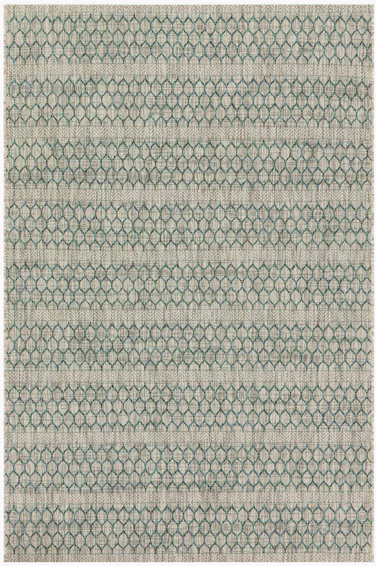 Isle - 01, Grey / Teal (Indoor / Outdoor)