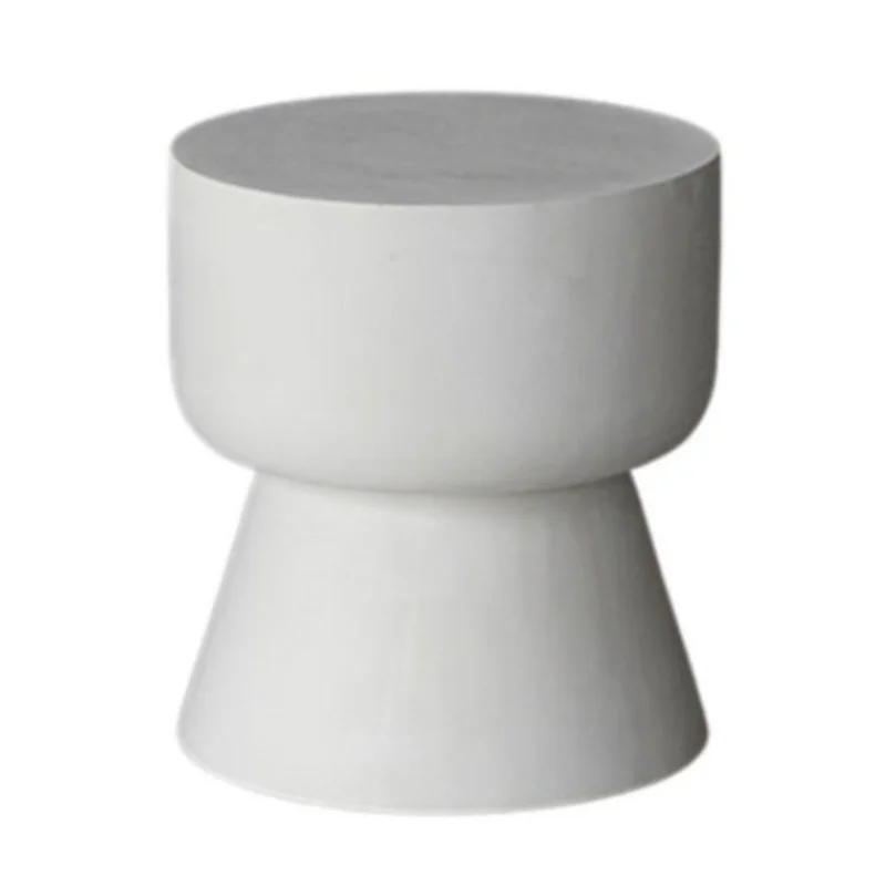 Ismaya Stool, Opaque White Finish