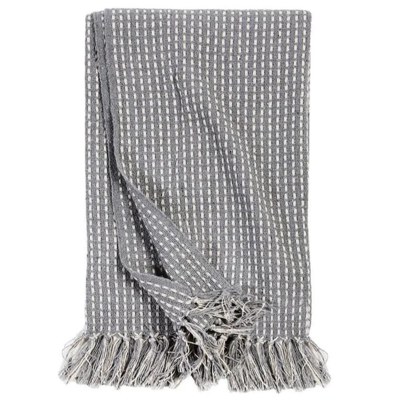 Jasper Oversized Throw, Blue Grey