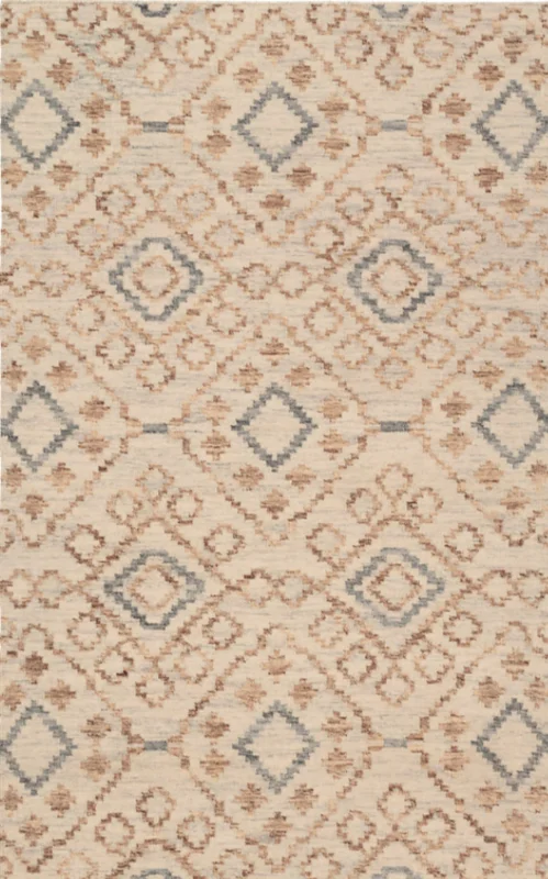 Jelly Roll Sky Handwoven Reversible Wool Rug