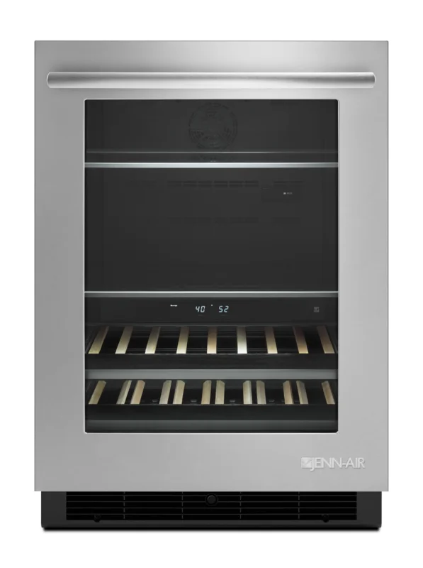 JennAir - 23.88 Inch 14 Wine Bottles Beverage Centre Refrigerator in Stainless - JUB24FLERS Stainless