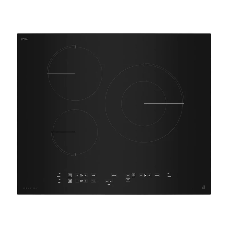 Jennair - 25 inch wide Induction Cooktop in Black - JIC4324KB Black