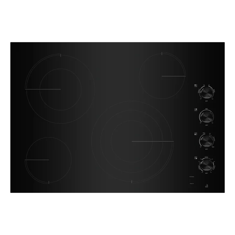 JennAir - 30.8125 inch wide Electric Cooktop in Black - JEC3430HB Black